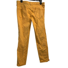 Load image into Gallery viewer, Size 29 Free People Bright Orange Cropped Slit Ankle Skinny Jeans