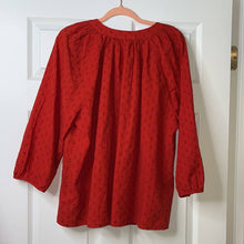 Load image into Gallery viewer, Size XXL Universal Thread NWT Bright Red V-Neck Peasant Style 3/4 Sleeve Top