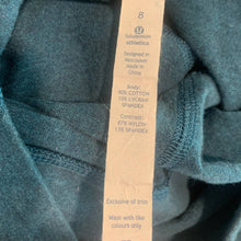 Load image into Gallery viewer, Sz 8 Lululemon Devi Yoga Crop Leggings Heather Teal