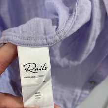 Load image into Gallery viewer, Small Rails Pastel Violet Ellis Button Up Long Sleeve Shirt
