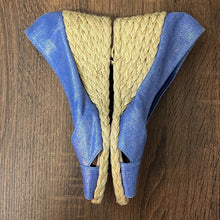 Load image into Gallery viewer, Sz 7 Ralph Lauren Cecilia Periwinkle Blue Espadrille Wedge Sandals
