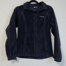 Load image into Gallery viewer, Small Columbia Black Fleece Zip Up Jacket