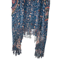 Load image into Gallery viewer, Soft Surroundings Boho Western Embroidered Tassel Long Vest