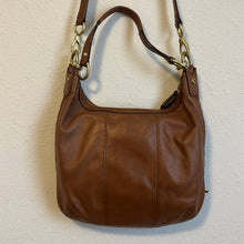 Load image into Gallery viewer, Coach Kristin Woven Brown Leather Purse