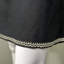 Load image into Gallery viewer, Small J. Crew Black & White Embroidered Sleeveless Linen Dress
