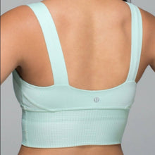 Load image into Gallery viewer, Size 10 Lululemon NWT Var-City Long Line Bra Sea Mist Mint