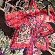Load image into Gallery viewer, One Size Anthropologie Feathers By Tolani Crushed Velvet Floral Cover