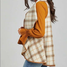 Load image into Gallery viewer, Size Small Altar’d State Gary Plaid Clinton Waterfall Vest