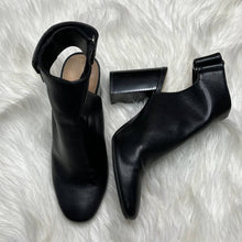 Load image into Gallery viewer, Sz 8 H&M Black Almond Toe Close Toe Heeled Booties