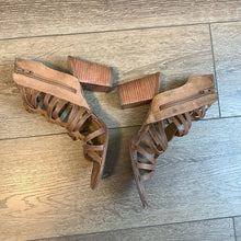Load image into Gallery viewer, Size 9 Jack Rogers Brown Strappy Heeled Sandals