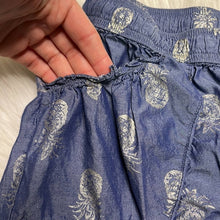 Load image into Gallery viewer, Small Victoria’s Secret Blue & Silver Pineapple Pajama Sleep Comfy Pants