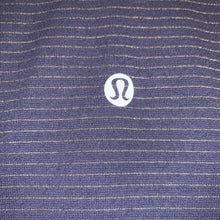 Load image into Gallery viewer, Medium Lululemon Navy Blue & Thin Gold Stripe Tank Top
