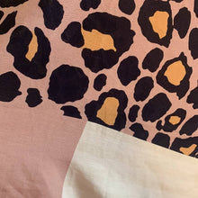 Load image into Gallery viewer, One Size Marcus Adler NWOT Navy Pink Cream & Yellow Leopard Print Patchwork Kimono