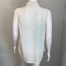 Load image into Gallery viewer, Size Medium Equipment Femme Snake Print Silk Button Up Sleeveless Top