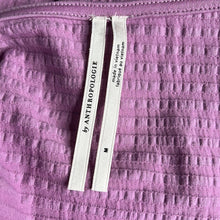 Load image into Gallery viewer, Size Medium Anthropologie Textured Purple Peasant Style Blouse