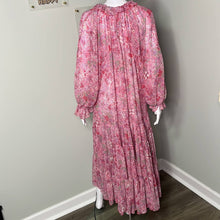 Load image into Gallery viewer, Sz Small Free Ppl Feeling Groovy Maxi Peasant Prairie Dress in Pink Print
