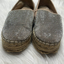 Load image into Gallery viewer, Sz 7 Steve Madden Alexia Crystal Platform Espadrille Slip On Shoes