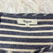 Load image into Gallery viewer, Small Madewell Oversized Blue White Stripe Cotton Long Sleeve Shirt