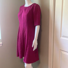 Load image into Gallery viewer, Size 10 Roz & Ali NWOT Magenta Floral Skater Dress