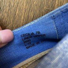 Load image into Gallery viewer, Sz 7 Ralph Lauren Cecilia Periwinkle Blue Espadrille Wedge Sandals