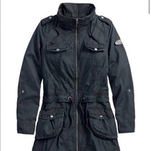 Load image into Gallery viewer, Size 2XL Harley Davidson Black Label Women’s Light Weight Long Parka Jacket