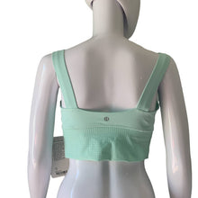 Load image into Gallery viewer, Size 10 Lululemon NWT Var-City Long Line Bra Sea Mist Mint