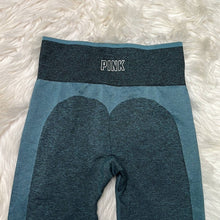 Load image into Gallery viewer, Sz XS PINk Victoria’s Secret Teal & Black High Waisted Leggings