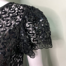 Load image into Gallery viewer, Precious Moments Vintage 1970’s Sequined Prom or Cocktail Dress