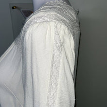 Load image into Gallery viewer, Size 10 J. Crew Point Sur Cotton Vintage White Lace Peasant Top