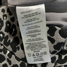 Load image into Gallery viewer, Size 4 Petite Loft Gray & Black Leopard Mini Skirt
