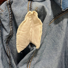 Load image into Gallery viewer, Size 1X Marshall Rousso Plus Vintage Western Tribal Aztec Fringe Chambray Button Up Shirt
