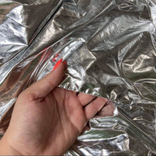 Load image into Gallery viewer, Size Medium Victoria Sport NWOT Silver Metallic Bomber Jacket