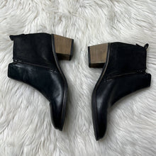 Load image into Gallery viewer, Sz 8 Crevo Black Autumn Tassel Leather Ankle Boot