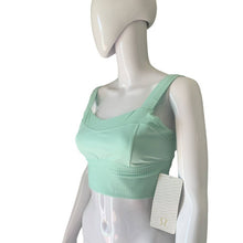 Load image into Gallery viewer, Size 10 Lululemon NWT Var-City Long Line Bra Sea Mist Mint