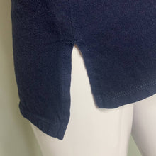 Load image into Gallery viewer, Large Old Navy Dark Blue Happiness Is Free Boyfriend Pocket Tee Shirt