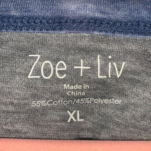 Load image into Gallery viewer, XL Zoe + Liv United States Flag Patriotic Fourth of July Tee