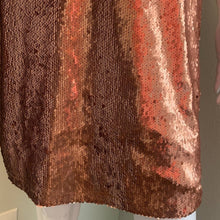 Load image into Gallery viewer, Size XL Lulus NWT SHINY Bronzy CHAMPAGNE Sequin Dress