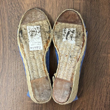 Load image into Gallery viewer, Sz 7 Ralph Lauren Cecilia Periwinkle Blue Espadrille Wedge Sandals