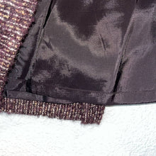 Load image into Gallery viewer, Size 10 Lafayette 148 Dark Purple Tweed Pencil Skirt
