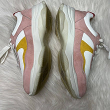 Load image into Gallery viewer, Sz 10 Unilady Pink White Yellow Color Block Platform Sneaker Tennis Shoes