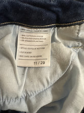Load image into Gallery viewer, 11/29 Kancan Dark Wash High Waisted Raw Hem Denim Jeans
