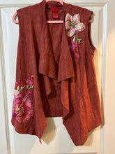 Load image into Gallery viewer, Medium Cristina Vintage Suede Embroidered Vest
