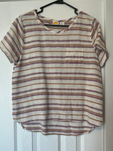 Load image into Gallery viewer, Large C &amp; C California Embroidered Boho Short Sleeve Pocket T-Shirt
