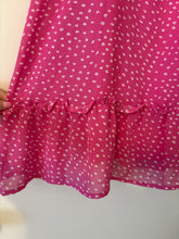 Load image into Gallery viewer, Medium New In Hot Pink Polka Dot Braided Strap Mini Dress

