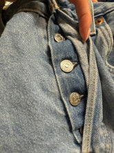 Load image into Gallery viewer, 28 Levi’s Button Fly Denim Cut Off Shorts
