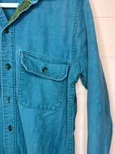 Load image into Gallery viewer, Medium Woolrich Men’s Blue Button Up Shacket

