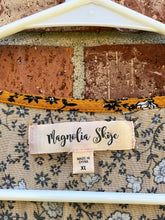 Load image into Gallery viewer, XL Magnolia Skye Mustard Yellow Floral Sun Dress
