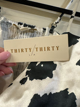 Load image into Gallery viewer, XS Thirty/Thirty NWT Satin Bustier Cow Print Tank Top
