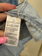 Load image into Gallery viewer, Large Old Navy NWT Cotton  Fit &amp; Flare Puff-Sleeve Jean Mini Dress
