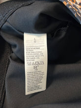 Load image into Gallery viewer, Large Old Navy Black Tan Speckled Criss Cross Sports Bra Crop Top
